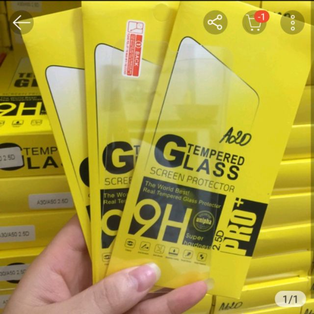 Bộ 3 kính cường lực cao cấp samsung A20/a30