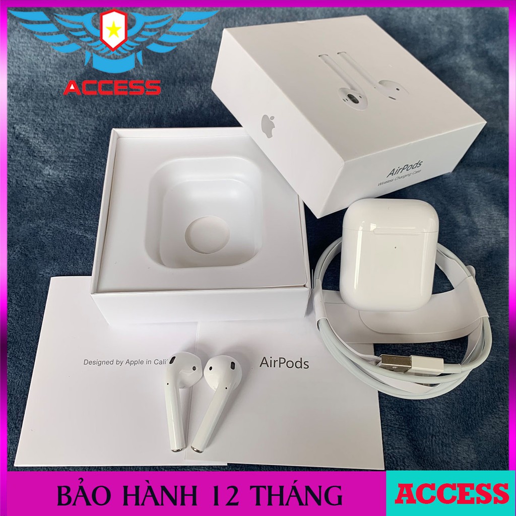 [ AIRPODS 2 ] Tai nghe airpods 2-Tai Nghe bluetooth Không Dây Định Vị -Đổi Tên - Cảm Biến Chạm Dừng Nhạc cao cấp Access