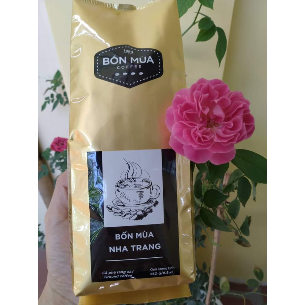 Cafe rang xay Bốn Mùa Đam Mê gói 250 gram