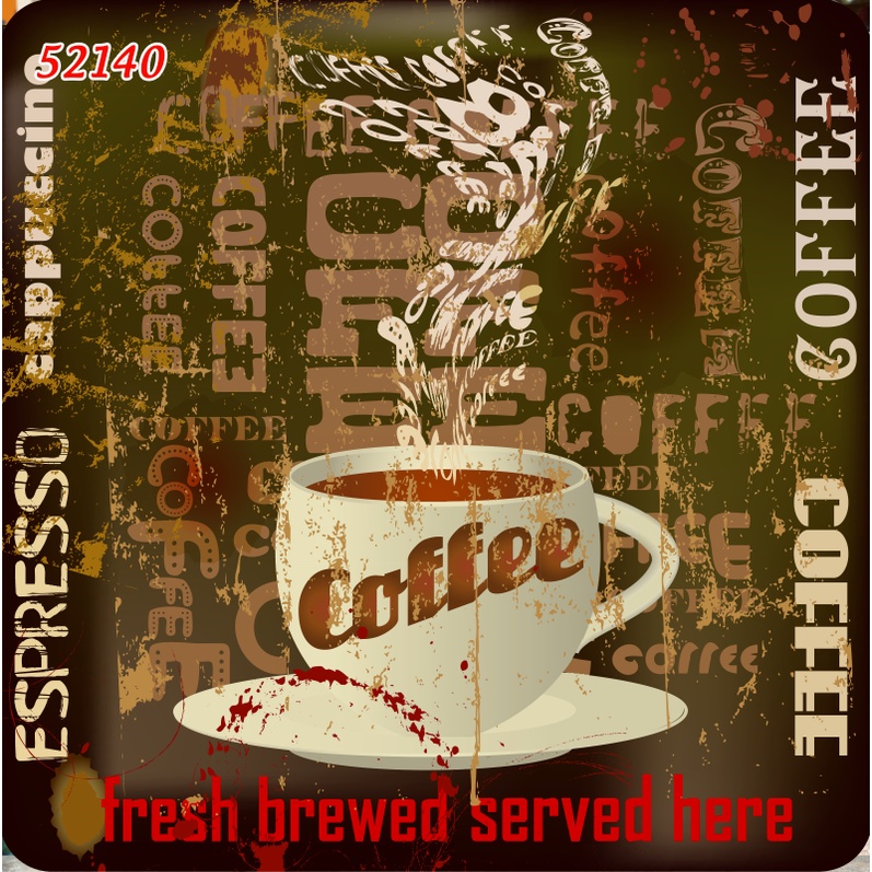 Tranh quán Trà chanh hình 3D dán lên tường theo mọi kích thước yêu cầu