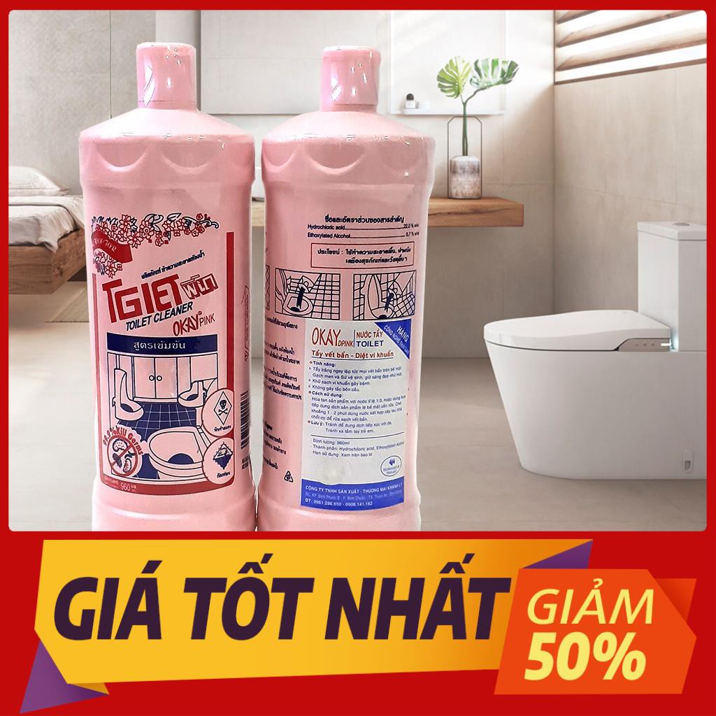 Combo 2 Chai Nước Tẩy Tolet Thái Lan- Dung Dịch Tẩy Hồng Tẩy Bồn Cầu Siêu Sạch