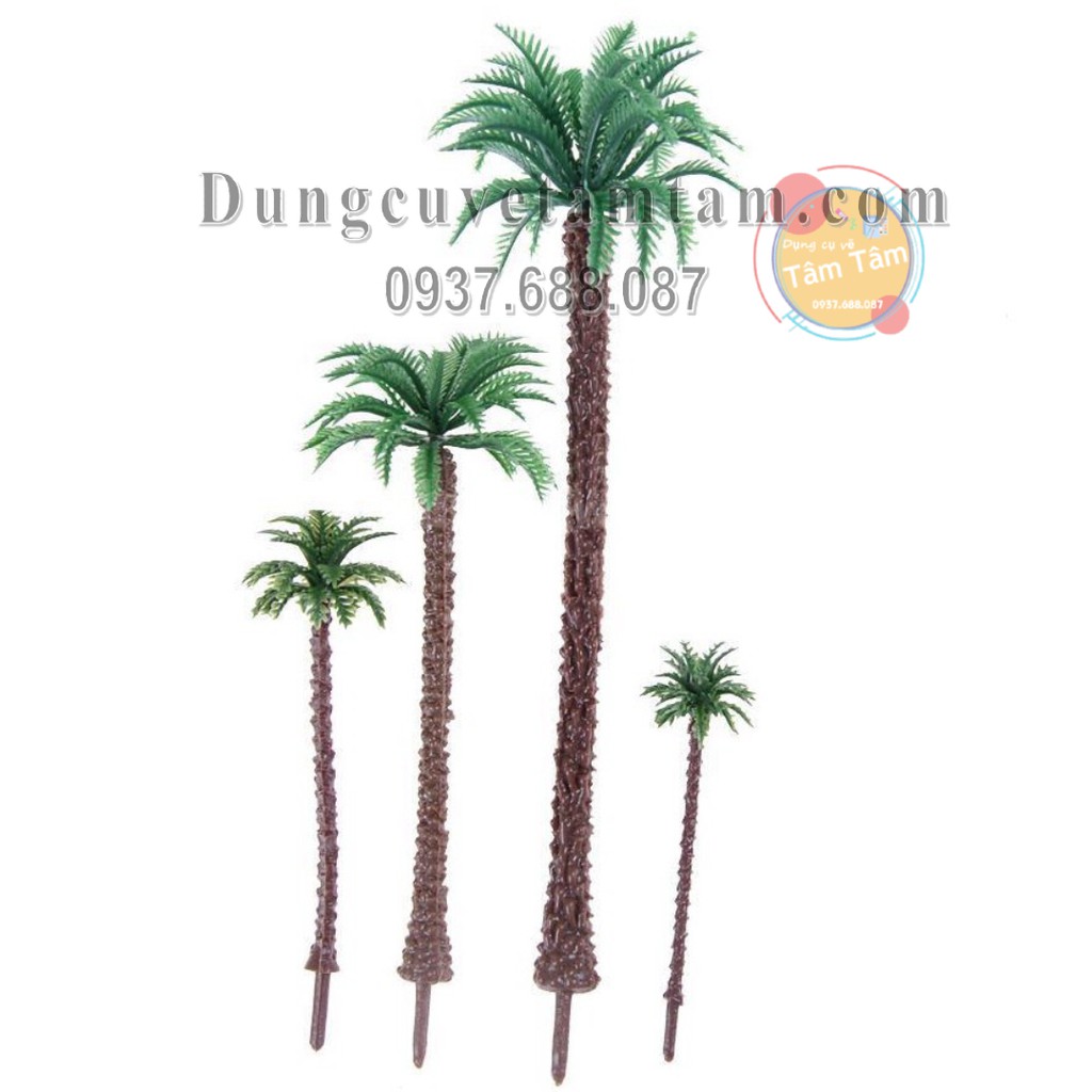 [ TÂM TÂM ] Cây mô Hình , DỪA Ốm MR176 - Cây giả trang trí tiểu cảnh, sân vườn, terrarium, mô hình DIY , Sa bàn