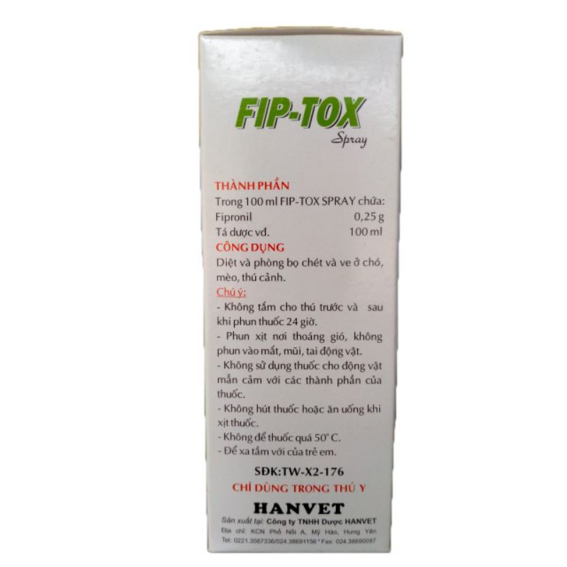 Thuốc thú y FIP-TOX 100ML