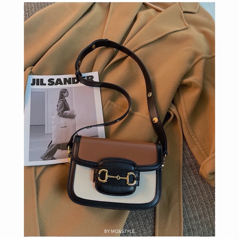 TÚI XÁCH NỮ, Túi Đeo Vai Quai Bấm Size 18cm Mẫu Mới 2022