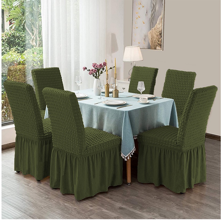 Vỏ Bọc Ghế Ngồi Bàn Ăn Chất Liệu Dày Dặn Co Giãn Chống Bụi Tiện Dụng Cho Gia Đình/ Khách Sạn