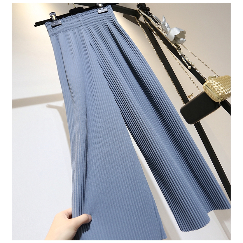 Quần Dài Ống Rộng Dáng Suông Xếp Ly Thiết Kế Dễ Thương Cho Nữ | BigBuy360 - bigbuy360.vn