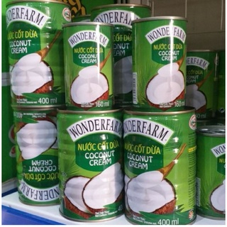 Lon Nước cốt dừa wonderfarm 160g và 400g