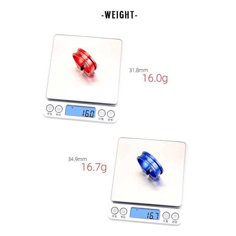 Toopre Phụ Kiện Kẹp Trục Yên Xe Đạp Bằng Hợp Kim Nhôm Siêu Nhẹ