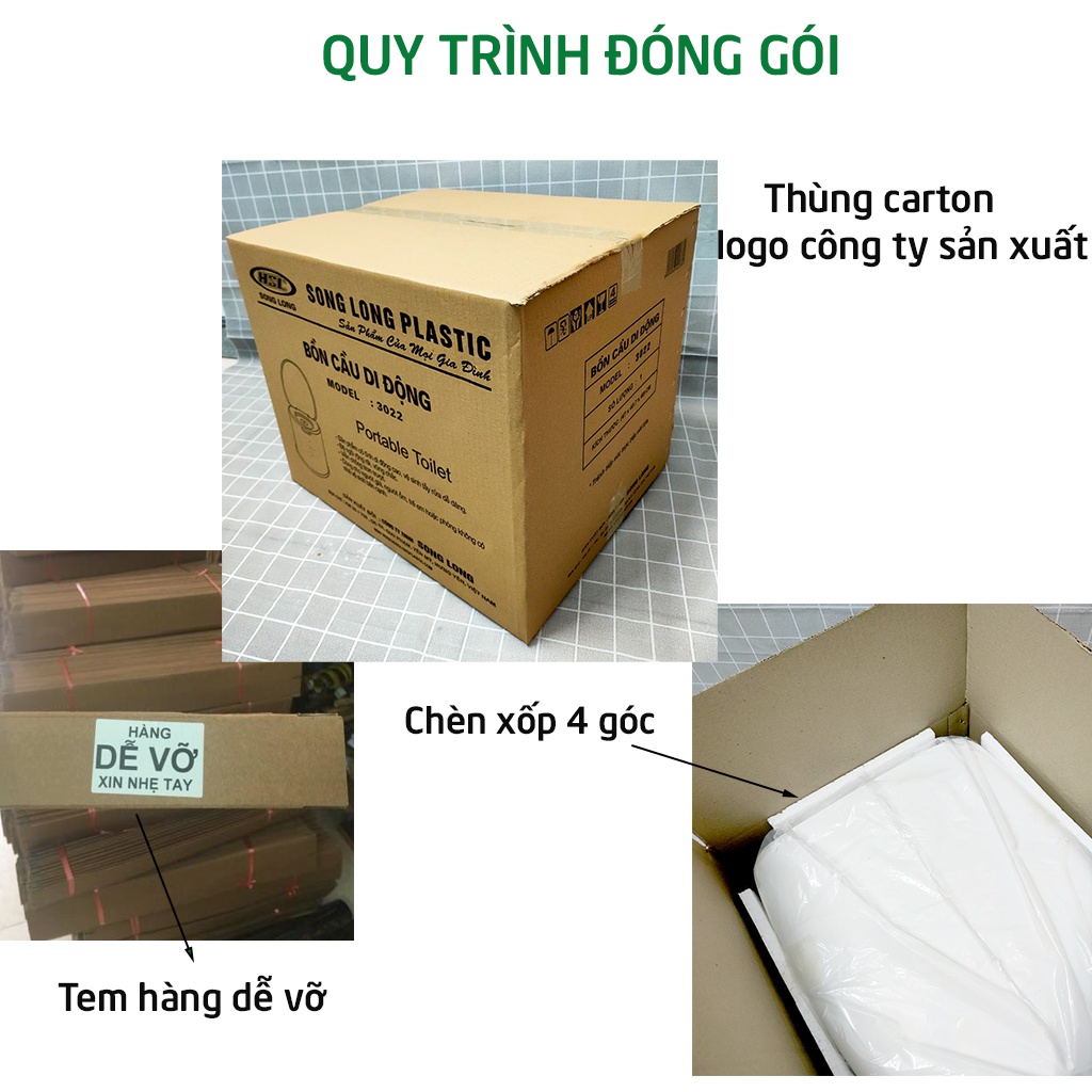 Bô vệ sinh trong nhà di động cho người già bà bầu trẻ em người lớn