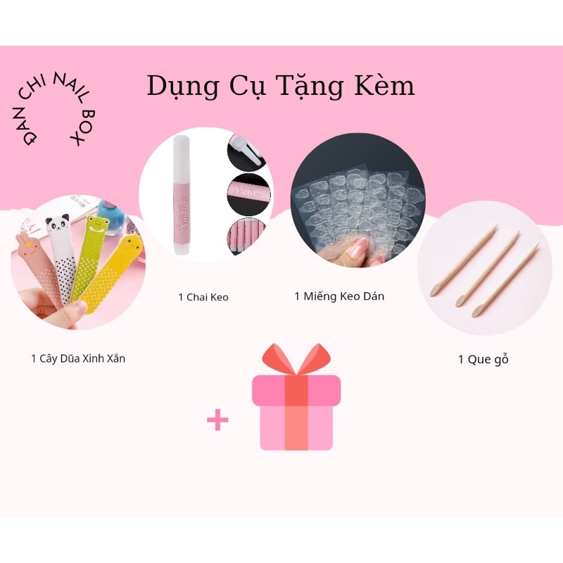 Nailbox Móng Úp Thiết Kế Sẵn Mẫu Trắng Trơn