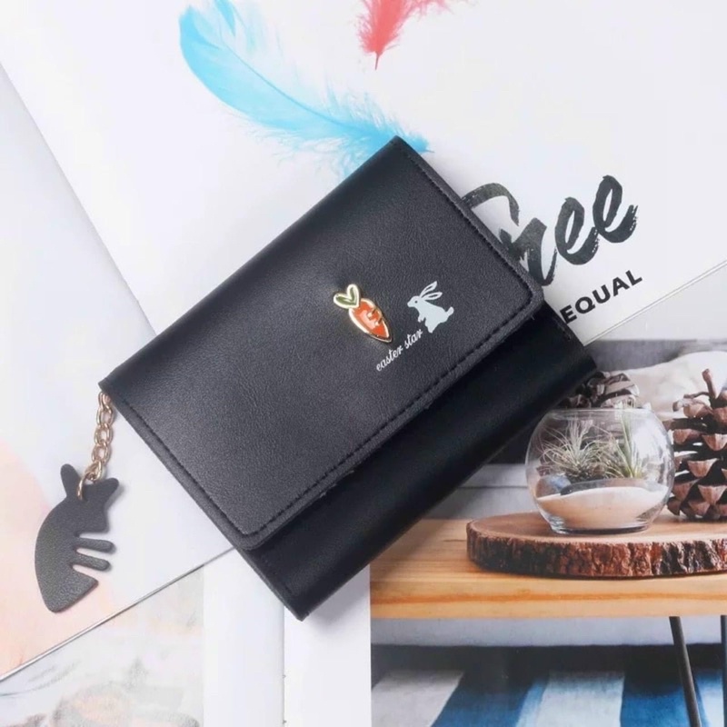 [Rẻ vô địch]Ví bóp nữ mini ngắn nhỏ gọn có thể bỏ túi ( ví cà rốt )