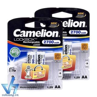 Bộ 4 Pin Sạc AA Camelion AlwaysReady 2700mAh