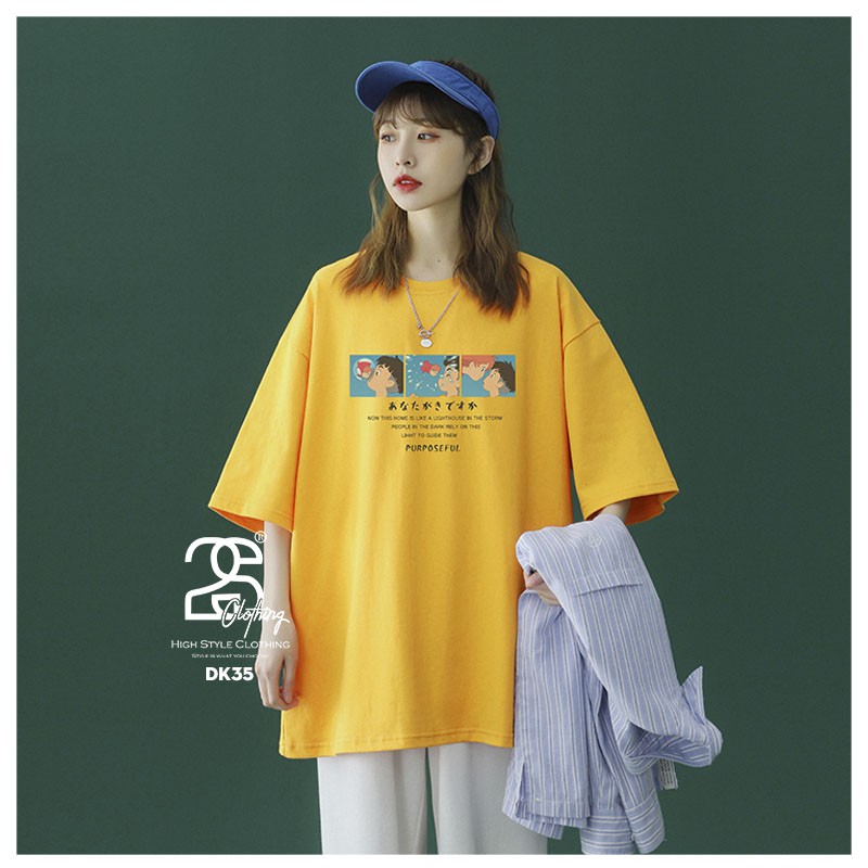 Áo Thun Tay Lỡ Unisex Form Rộng Cá Tính 2S Clothing, Áo Phông Phom Rộng Nữ Giấu Quần In Hình DK35 | BigBuy360 - bigbuy360.vn