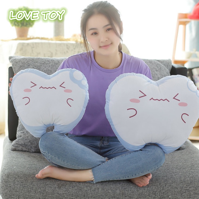 Gối Nhồi Bông Hình Chiếc Răng Cười Mềm Mại Có Thể Giặt Sạch Trang Trí Nhà Cửa/Sofa