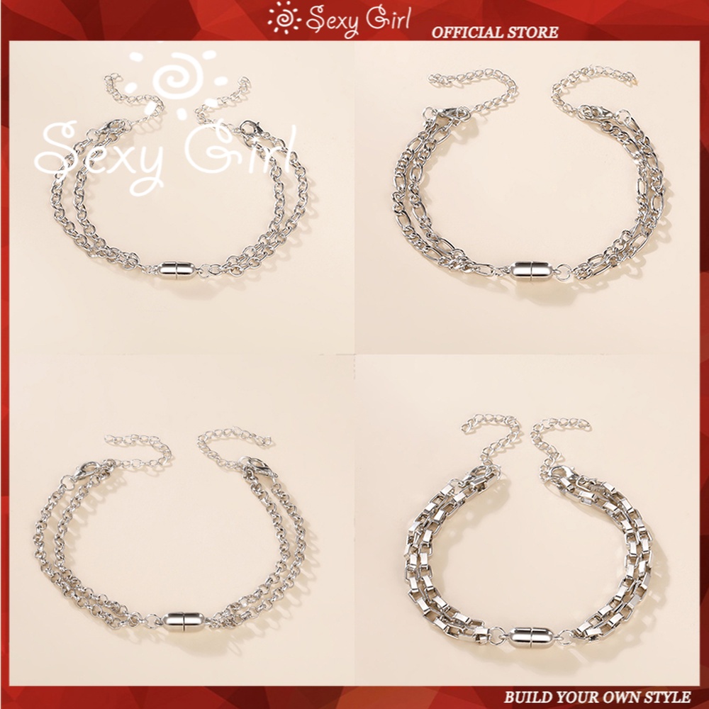 Vòng Tay 2 Lớp Phong Cách Hip Hop Cá Tính Thời Trang Cho Nam Và Nữ