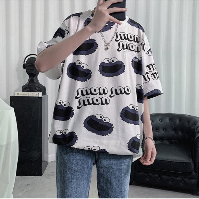 Áo Thun Tay Lỡ Form Rộng Mon Mon Siêu Hot🍁 Unisex nam nữ đều mặc được | BigBuy360 - bigbuy360.vn