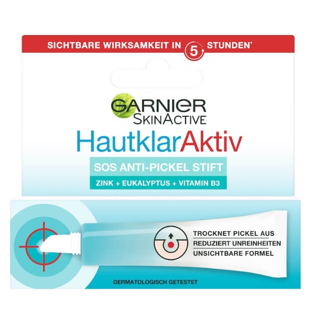 Kem xóa mụn Garnier, gel tẩy mụn trứng cá cấp tốc, khô mụn nhanh và hiểu quả-10ml- Nội địa Đức