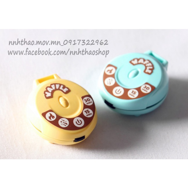 Mô hình chảo làm bánh bằng nhựa trang trí dollhouse, roombox