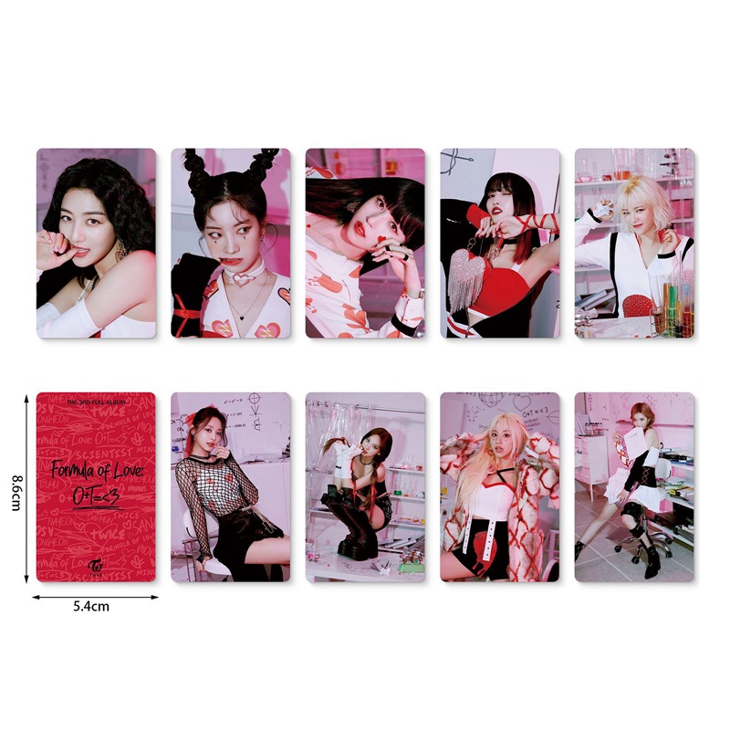 Set 9 tấm thẻ ảnh lomo in hình nhóm nhạc TWICE