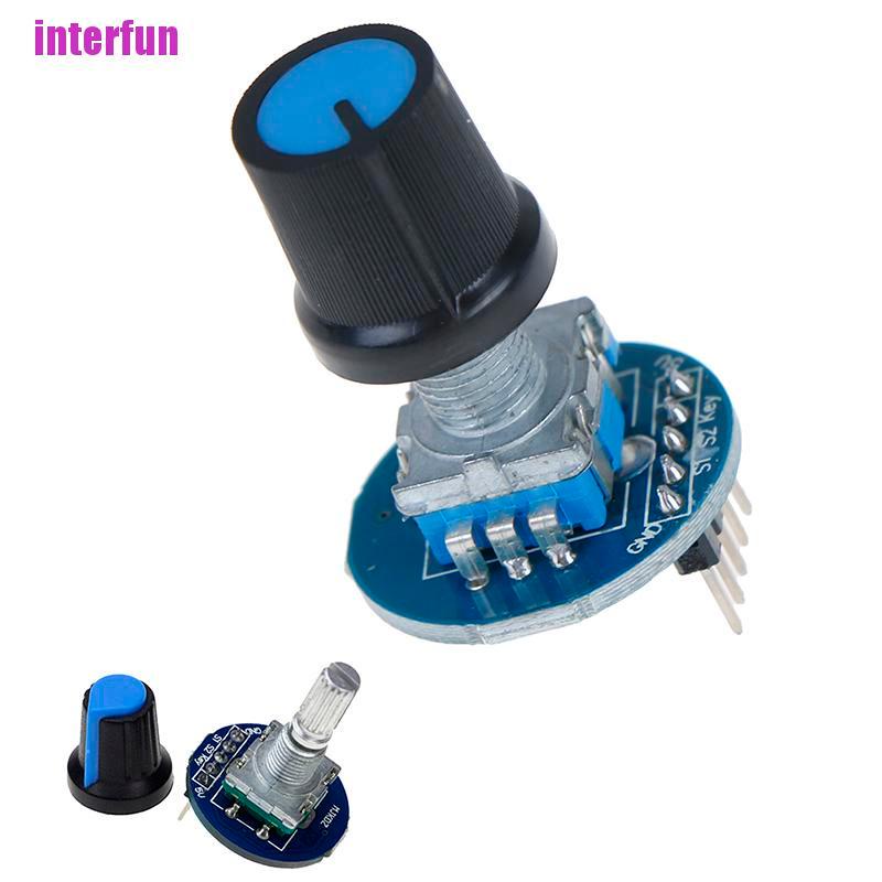 [Interfun1] Rotary Encoder Module Brick Sensor Development Audio Potentiometer Knob Cap [Fun]