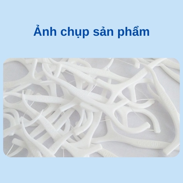 Tăm Chỉ Nha Khoa Tăm Chỉ Kháng Khuẩn Sợi Chỉ Mảnh Dai Đàn Hồi Chịu Lực Tốt Gói 100 Chiếc