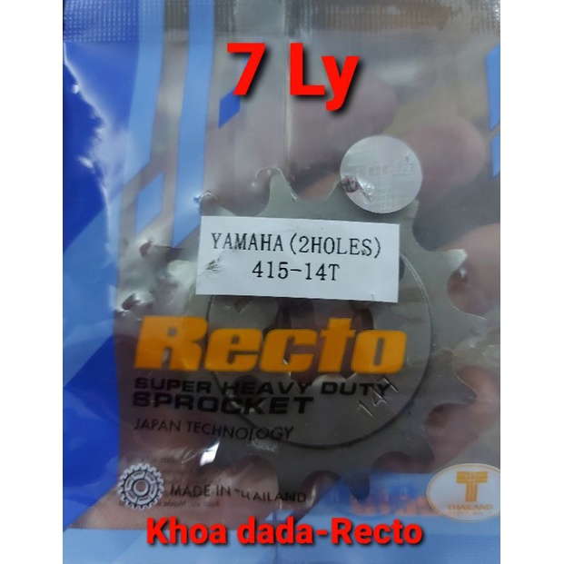 Nhông trước exciter 135/150 7ly Recto, size zin 14.Nhập khẩu thái lan