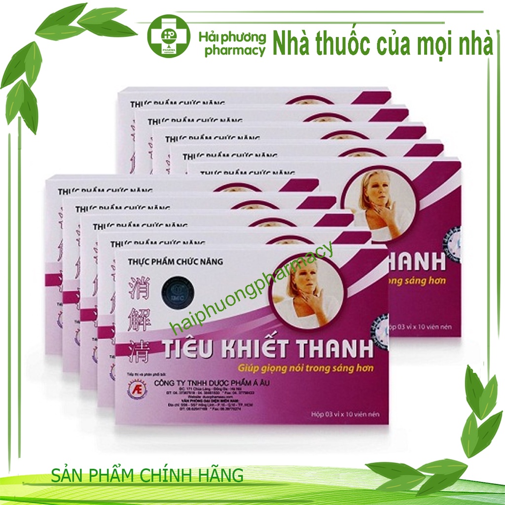 Tiêu khiết thanh - Mua 6 tặng 1 bằng tem tích điểm - Cho giọng nói trong trẻo, giảm khản tiếng, mất giọng