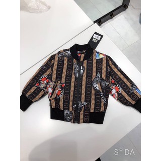 áo khoác bomber hình mèo