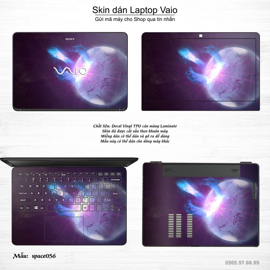 Skin dán Laptop Sony Vaio in hình không gian _nhiều mẫu 10 (inbox mã máy cho Shop)