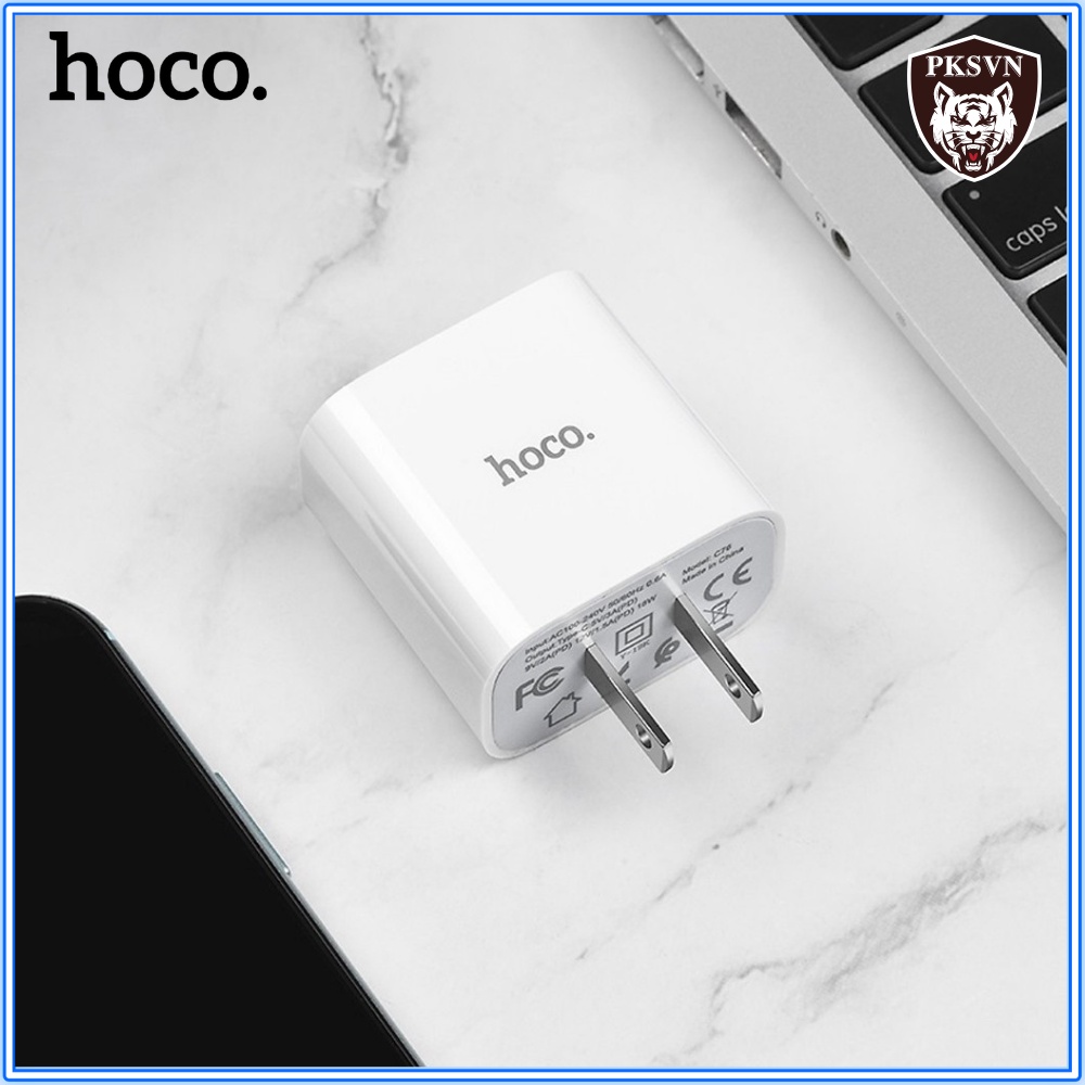 Bộ Sạc Nhanh IPPD 20W Hoco C76 Cao Cấp-Bộ Củ Cáp Sạc Siêu Tốc Sạc 50% Pin Trong 30 Phút-BH 1 Năm