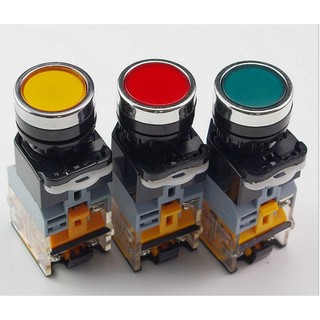 Nút nhấn có đèn LA38 phi 22