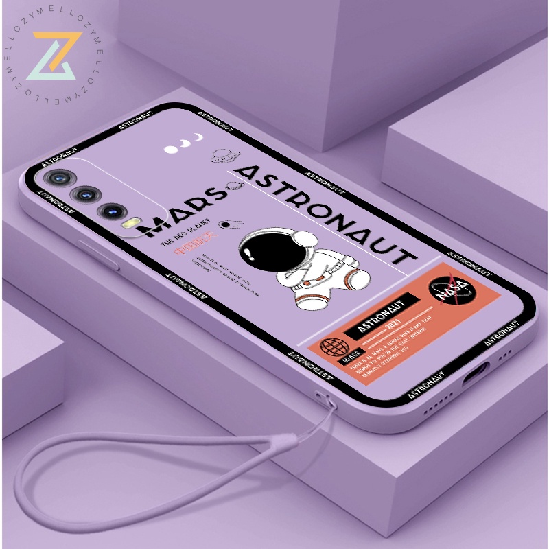 Zymello Ốp lưng OPPO Reno 7-6-5-4 Reno 7Z-6Z-5Z Reno 7Lite-6Lite-5Lite-4Lite Reno 4F Reno 5F Vỏ đựng điện thoại silicon theo xu hướng thời trang phi hành gia