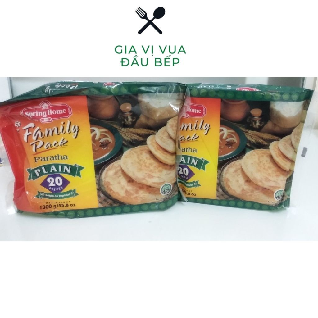 Bánh Roti Paratha Pain 1.3kg*20b/ Bánh Mì Vị Truyền Thống Singapore hàng nhập chính hãng