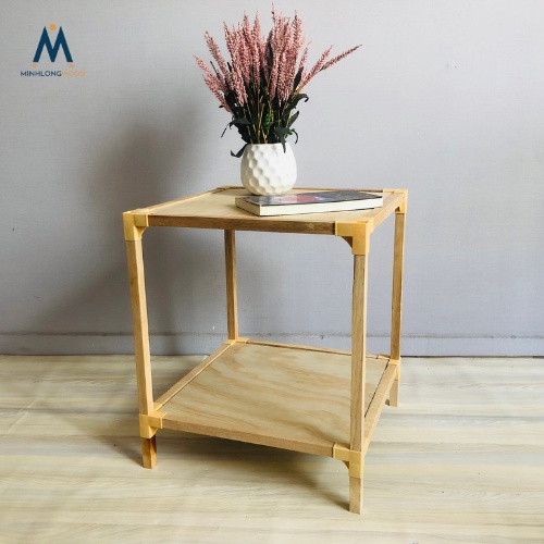 Kệ gỗ vuông Minhlongwood size to vuông 45cm