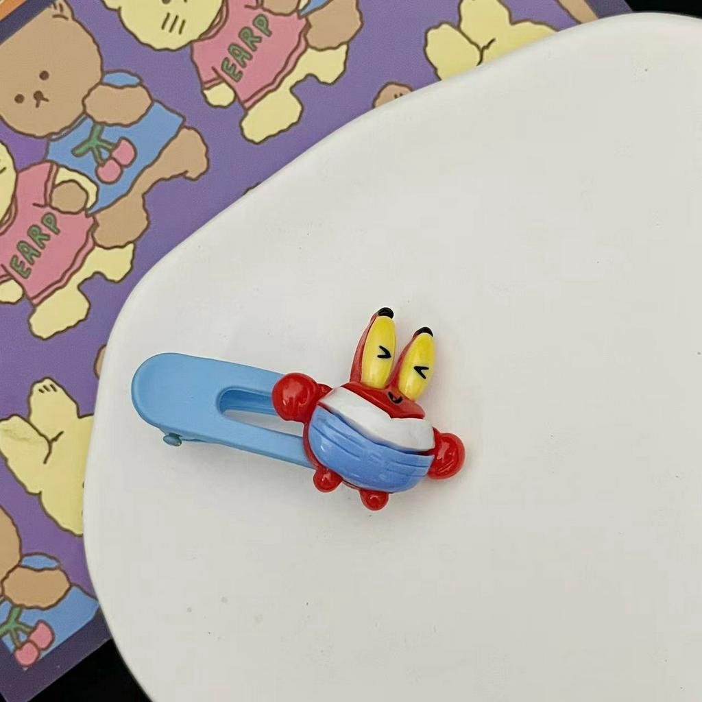 Kẹp Tóc Hình SpongeBob / Ngôi Sao / Trái Tim Dễ Thương Ngọt Ngào Cho Bé Gái