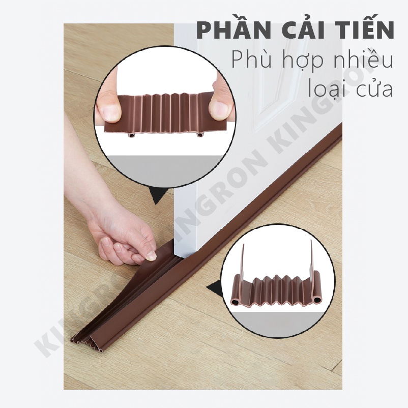 Nẹp xốp ZICZAC thế hệ mới chặn gió khe cửa chống thoát hơi gió điều hòa ⭐Thanh chống côn trùng đa năng KINGRON