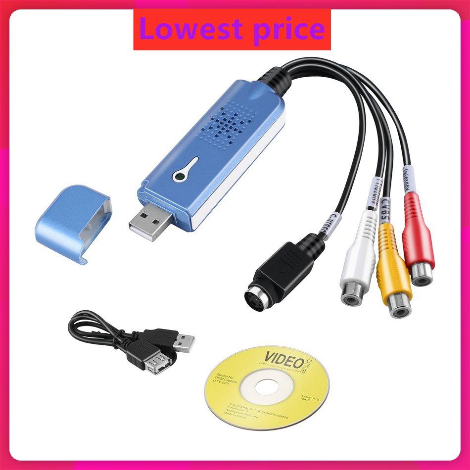 Portable USB 2.0 Video & Audio Capture Card Adapter Composite RCA