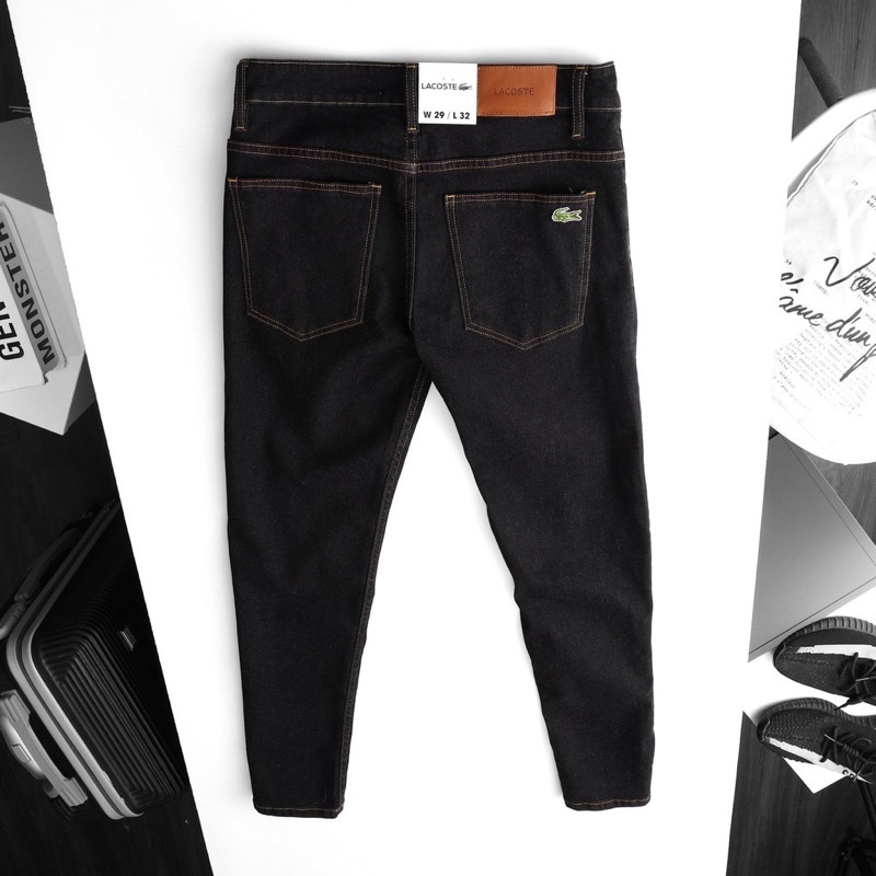 Quần jean nam LC cao cấp jean vải dày chất lượng hàng bền đẹp thêu cá sấu đẹp như hình