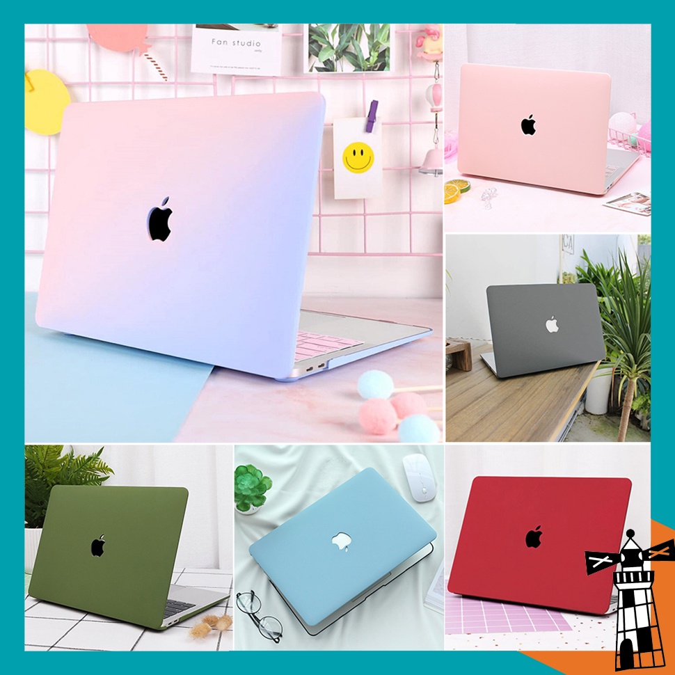 Case Ốp Macbook (8 Màu) Tặng Nút Chống Bụi, Kẹp Chống Gẫy Sạc