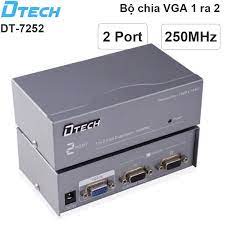 Bộ chia VGA 1 CPU Ra 2 Màn Hình DTECH DT7252 , 1 Ra 4 DT7254 , Chính Hãng 100%, Hình Ảnh Rõ Nét