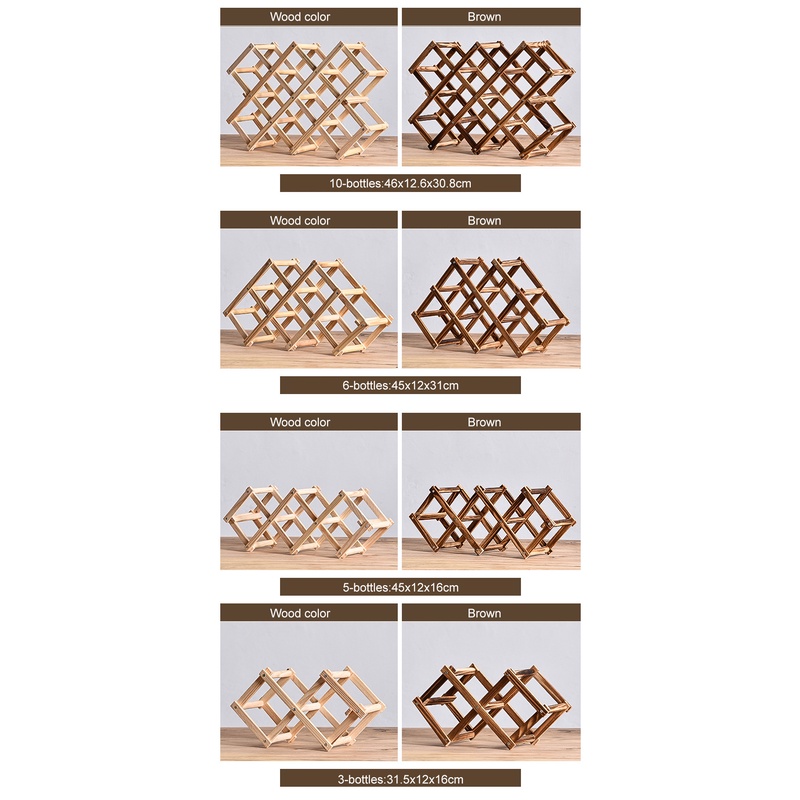 Giá Đỡ Trưng Bày Rượu Vang Bằng Gỗ Trơn Kiểu Dáng Hiện Đại