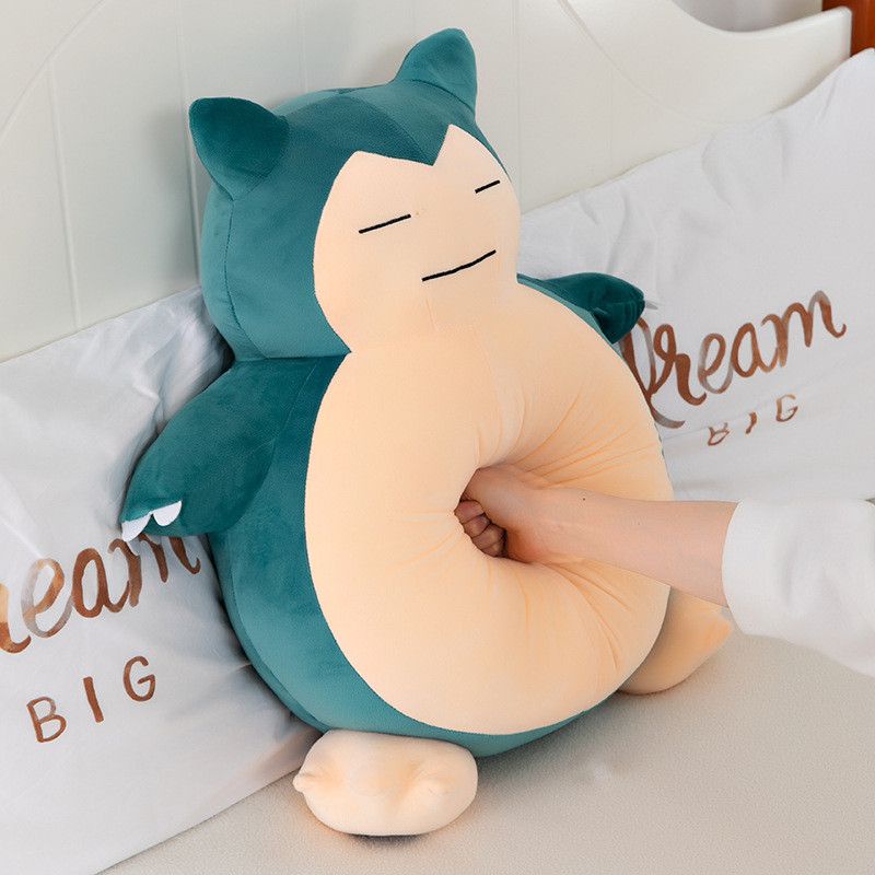 Đồ chơi nhồi bông hình nhân vật Snorlax Pokemon đang ngủ làm quà tặng cho trẻ dịp giáng sinh/sinh nhật