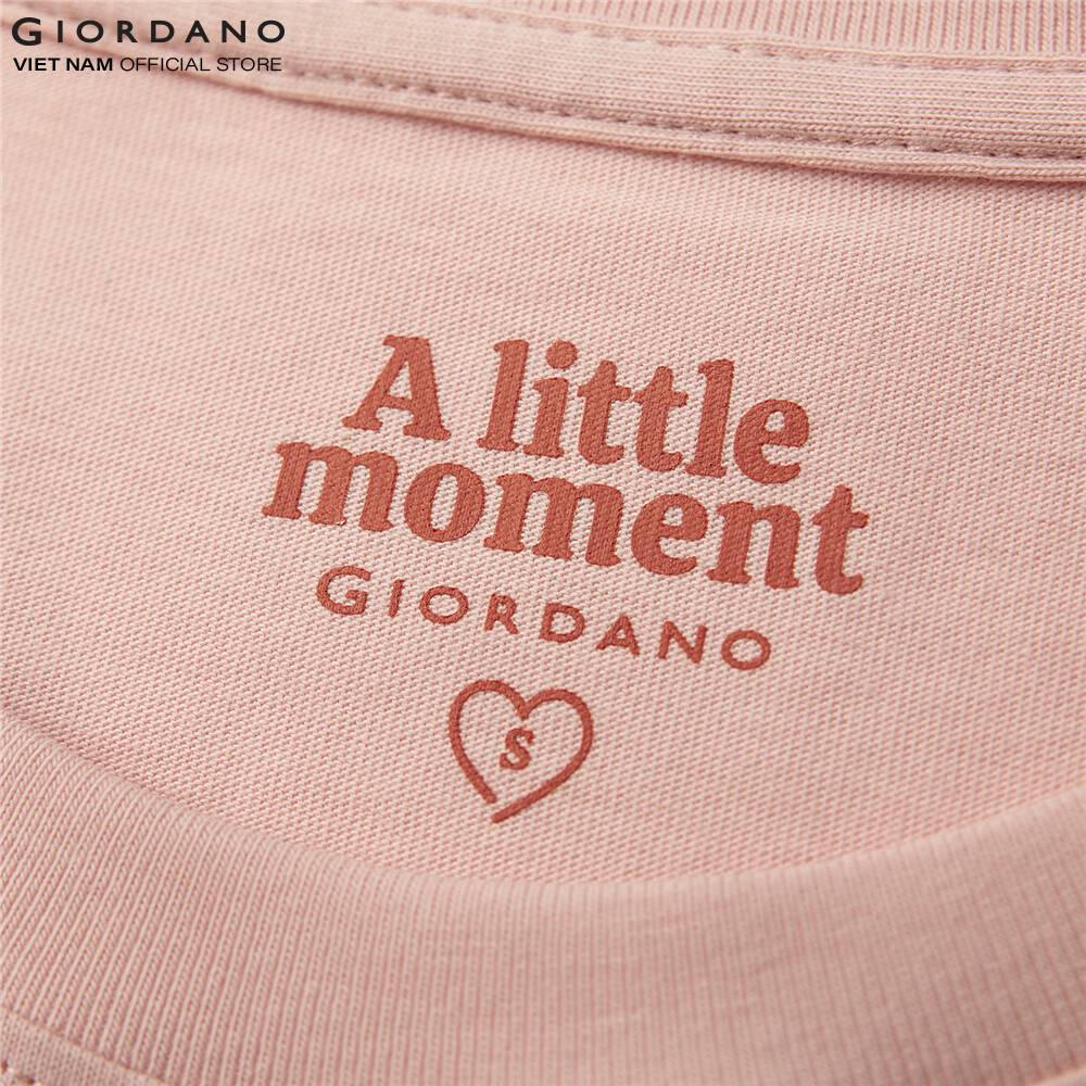 Áo thun in hình ngắn tay nữ Giordano 05391205