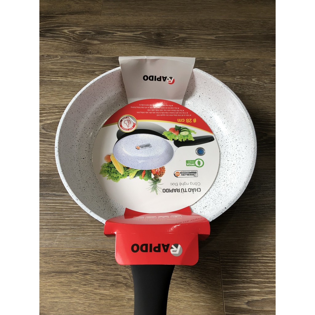 Chảo chống dính bếp từ size 20,24,28 FERROLI - RAPIDO, đúc nguyên khối, phủ men gốm Đức | BigBuy360 - bigbuy360.vn