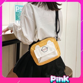 Túi Vải Canvas Đeo Chéo Nữ Thời Trang Nhật Bản PK036