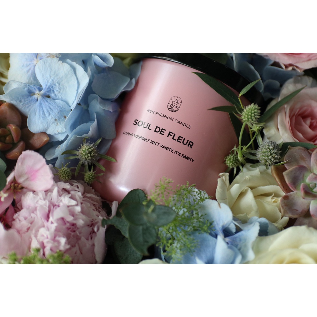 Nến Thơm NEN Soul De Fleur - Thanh Tao Hương Tulips Đêm 250g