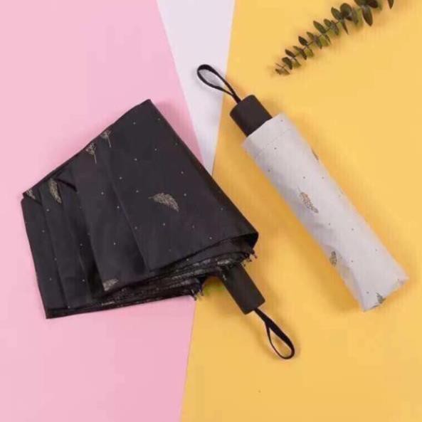 Ô dù gấp gọn, ô lông vũ cán ngắn, dù gấp gọn