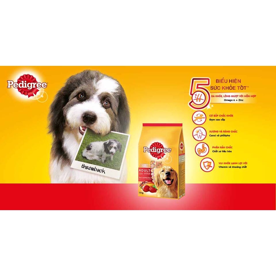 Thức ăn cho chó nhở Pedigree vị gà,trứng và sữa 400g(Tặng kèm 1 gói thức ăn cho chó Pedigree vị gà trứng và sữa 100g)