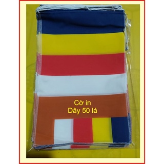 Cờ dây Phật giáo ( dây 50 lá )