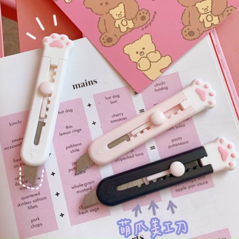 Dao rọc giấy mini cute Cắt Giấy Văn Phòng Phẩm Chuyên Dụng Nhỏ Gọn An Toàn
